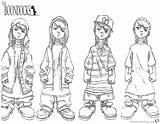 Rappers Boondocks Gangsta Getcolorings sketch template