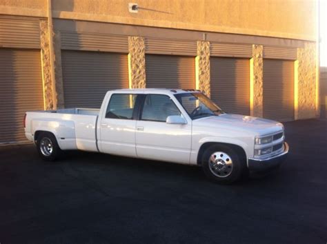 Lowered Chevy 3500 Crew Cab