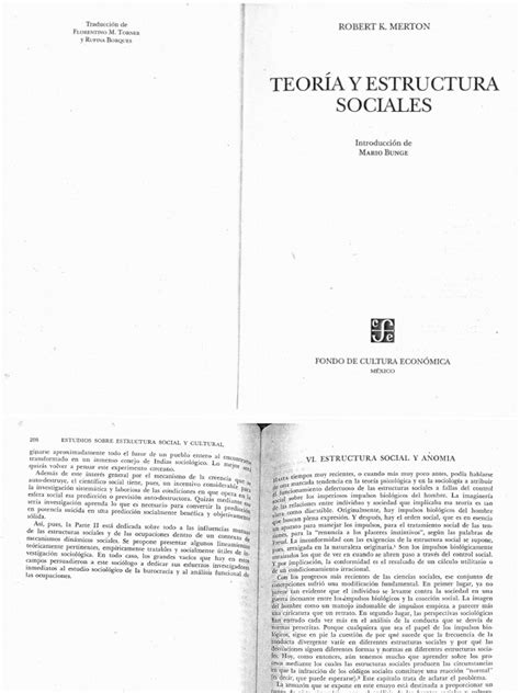 Merton 2002 Estructura Social Y Anomia
