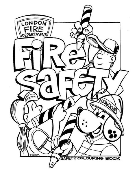 fire safety coloring pages  printable fire safety coloring pages