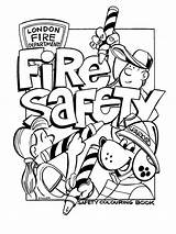 Coloring Safety Fire Pages Prevention Signs Drawing House Printable Clipart Print Burning Color Book Sheets Crime Summer Word Scene Construction sketch template