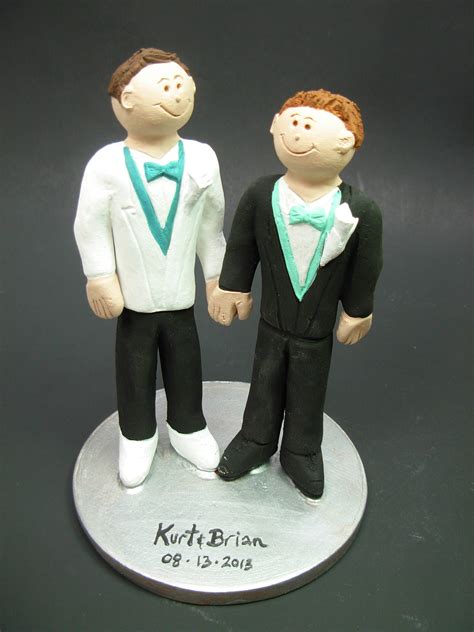 Same Sex Wedding Cake Toppers Gay Wedding Cake Topper Two Grooms