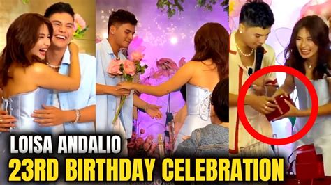 Loisa Andalio Kinilig Ng Todo Kay Ronnie Alonte 23rd Birthday