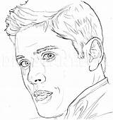 Supernatural Winchester Coloring Pages Dean Jensen Ackles Draw Color Drawings Print Outline Printable Drawing Step Adult Coloringtop Colouring Book Dragoart sketch template