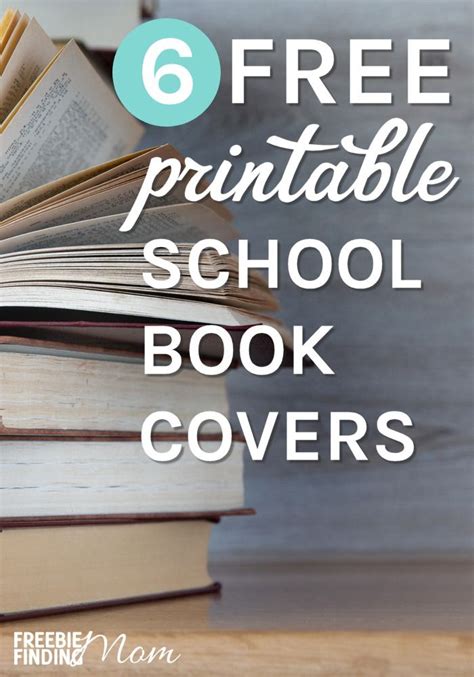 printable book covers   options freebie finding mom school