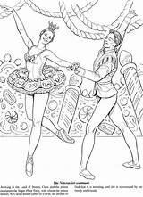 Ballets Ballerina Danse Nutcracker Dover Ballerines Balletforadults Paper Doverpublications Sport sketch template