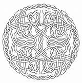 Coloring Celtic Pages Mandala Knot Printable Adults Circle Adult Color Book Knots Mandalas Flower Print Detailed Dragon Getcolorings Pattern Cross sketch template