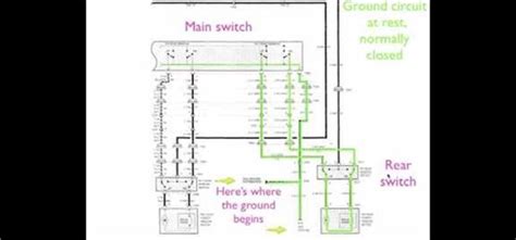 schematic power window cable diagram wiring service
