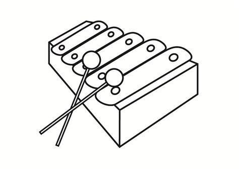coloring page xylophone  printable coloring pages img
