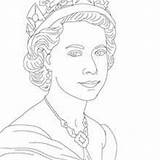 Queen Ii Elizabeth Coloring Prince Pages King Elisabeth Victoria Charles Drawing Harry Kids Activities Wales Duke sketch template