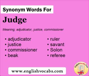 synonym  judge   synonym word judge english vocabs