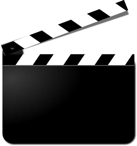 clapperboard film   vector graphic  pixabay