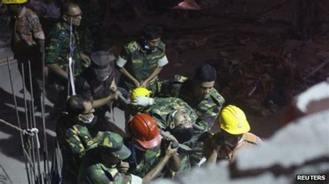 Dhaka Building Collapse Fire Disrupts Rescue Efforts Bbc News