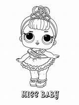 Lol Print Coloring Pages Surprise Color Dolls Printable Baby Miss Colouring Sheets Kids Girls Book Girl Choose Board sketch template