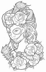 Coloring Pages Skull Adult Colouring Mandala Sugar Printable Disney Adults Beautiful Gothic Colour Tattoo Etsy Malvorlagen Skulls Dead Rose Ausmalbilder sketch template
