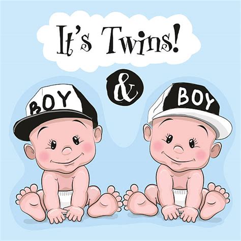 royalty  twin babies clip art vector images illustrations istock