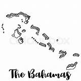 Bahamas sketch template