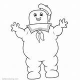 Ghostbusters Marshmallow Puft sketch template