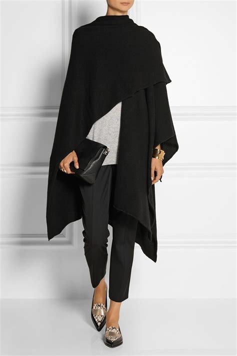 black cashmere wrap madeleine thompson in 2021 fashion clothes