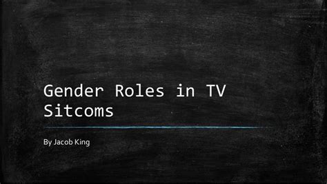 gender roles in tv sitcoms