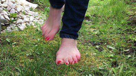 walk bare feet on grass by denise youtube