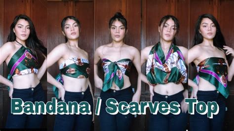 ways  wear bandana scarves  trendy top youtube
