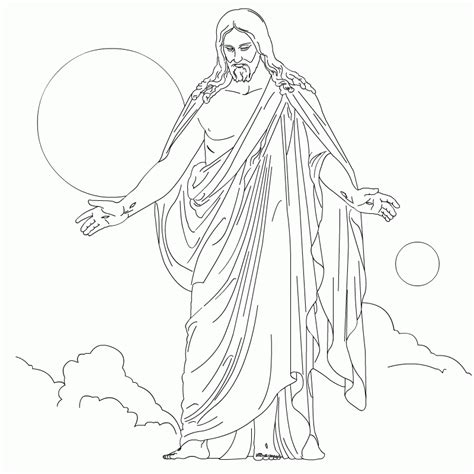jesus   light   world coloring page coloring home
