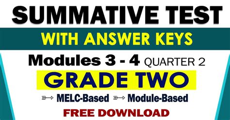 grade  summative test   quarter  module   guro tayo