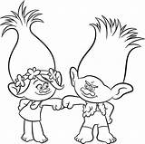 Coloring Pages Trolls Movie Poppy Disney Printable Bubakids Kids sketch template