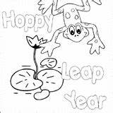 Leap Year Coloring sketch template