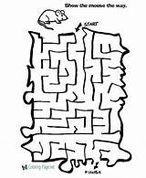 Maze Mazes Coloring Kids Printable Pages Puzzles Puzzle Mouse Games Worksheets Printables Activity Activities Kid Channel Cake Paper Find Learning sketch template