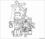 Minecraft Pages Coloring Printable Print Color Coloring1 sketch template