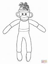 Sock Monkey Coloring Pages Getdrawings Popular Apartment Drawing Coloringhome sketch template