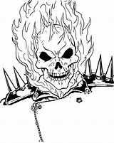 Ghost Rider Coloring Pages Face Ghostrider Burning Superheroes Drawing Chibi Color Getdrawings Printable Print Designlooter Dessin Coloriage Gost Kb Library sketch template