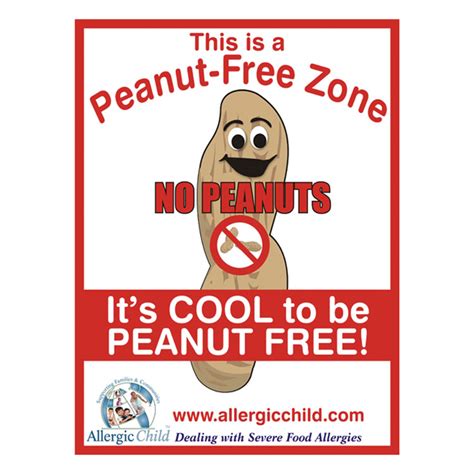 peanut  zone sign