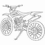 Pintar Motocross sketch template