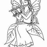 Fairy Coloring Pages Moon Getcolorings Color Printable sketch template