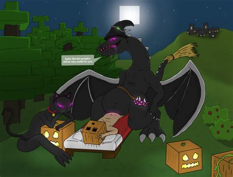 Rule 34 Bed Black Body Clothing Costume Dragon Duo Ender Dragon