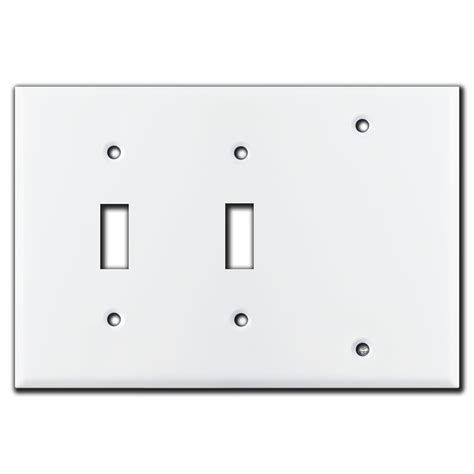 gang  toggle  blank wallplate white kyle switch plates