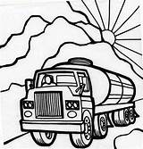 Truck Coloring Semi Oil Carrier Pages Trucks Drawing Netart Getdrawings sketch template
