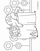 Coloring Cat Pages Mouse Kittens Color Hellokids Little Hell Print Online Three Pet Printable Sheets Kids Getcolorings Professional sketch template