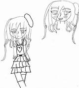 French Girl Getdrawings Drawing Anime sketch template