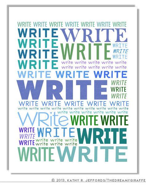 write write write print writing word art gift  writers creative