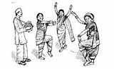 Dance Maharashtra Traditions Lavani Textile Tamasha sketch template