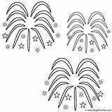 Fireworks Coloring Pages Year Years Printable Chinese Firework Independence Print Canada Colouring Kids Clipart Bigactivities Color Leap July Sheets Book sketch template