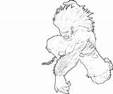 Blanka Attack Coloring Pages sketch template