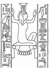 Egypt Ancient Coloring Egyptian Pages Kids Book Hieroglyphics Crafts History Sheets Lessons Party Draw Print sketch template