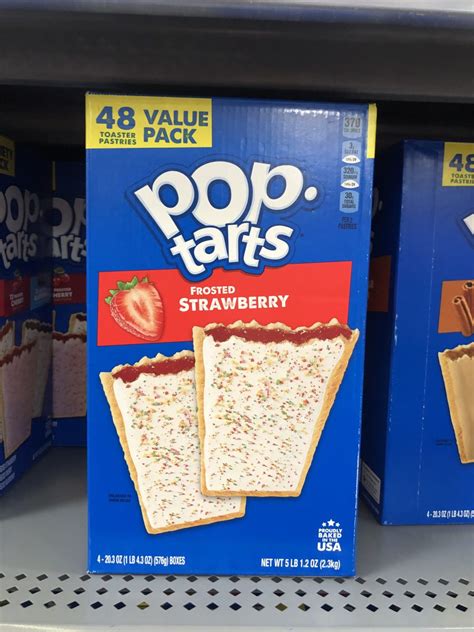 48 ct pop tarts frosted strawberry toaster pastries breakfast kellogg s