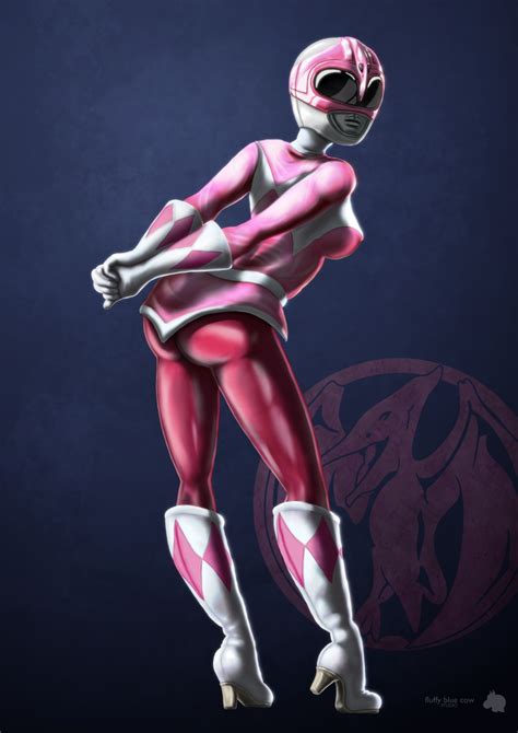 pink power ranger pinup poster by fluffybluecow on deviantart