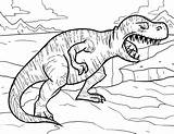 Rex Tyrannosaurus Coloring Navigation Post sketch template